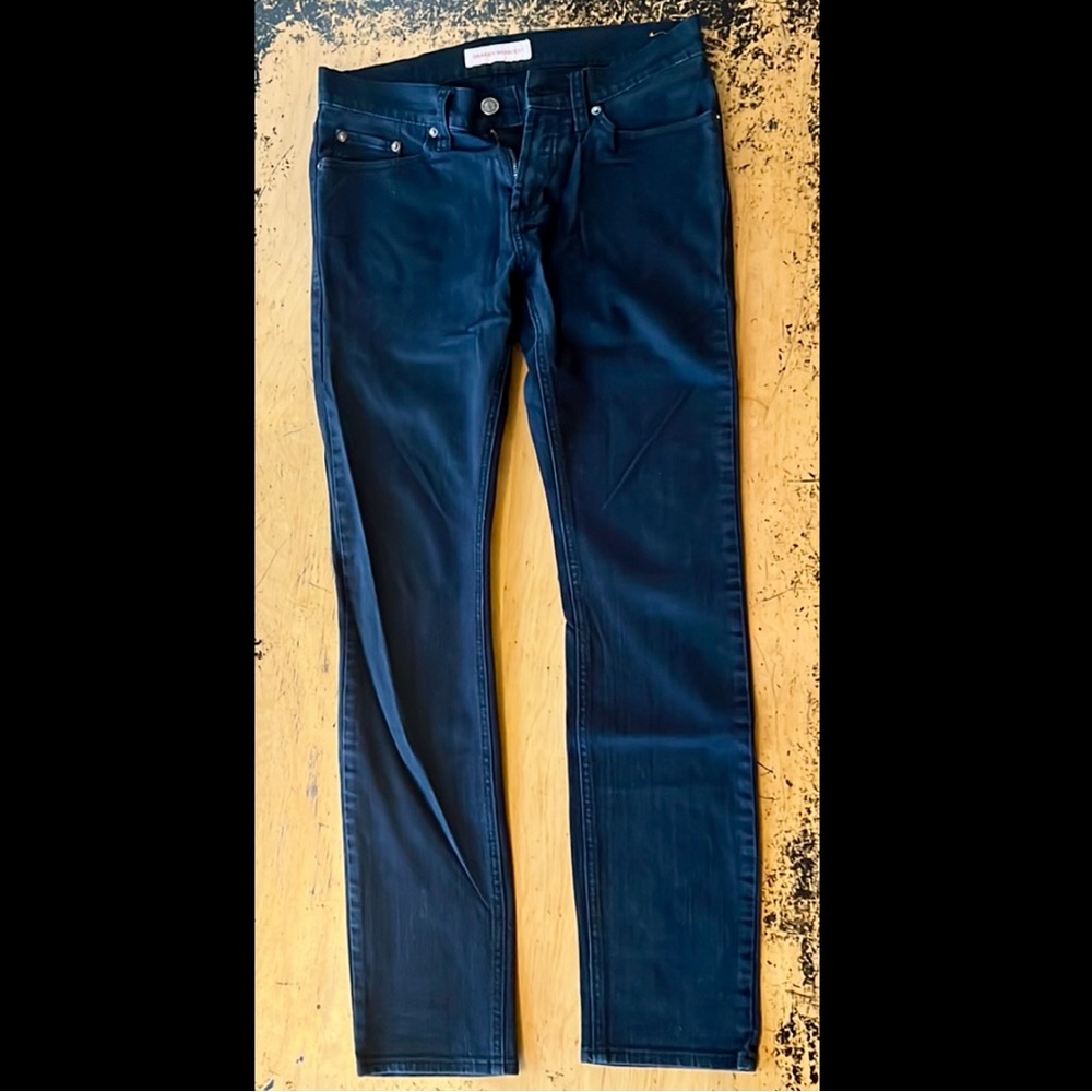 Drakes Skinniest Bullhead Denim Black Jeans